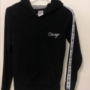 Black pink Chicago hoodie
